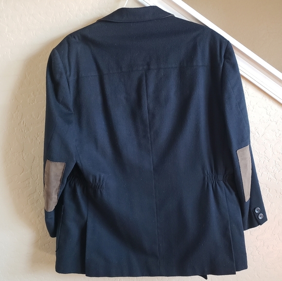 Tallia Black Blazer with Tan Accents - Picture 1 of 16